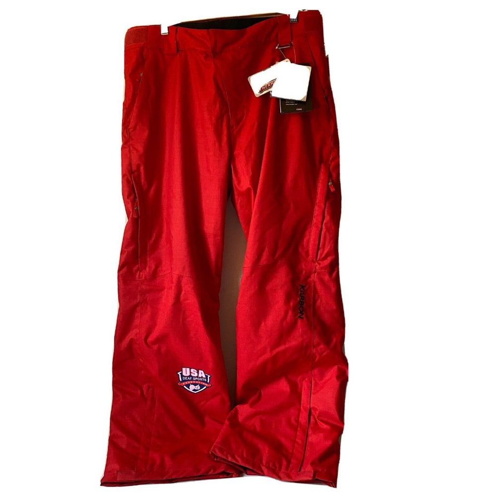Karbon Helix ski pants red waterproof insulated snowboard thermolite‎ Alps men M